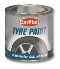 Carplan Tetrosyl TPT250 Tyre Paint Black Rubber Surfaces 250ml x2