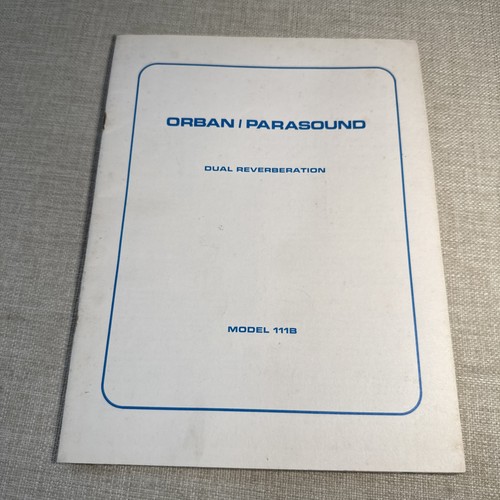 Orban 111b dual - spring, reverb