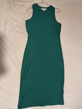 Green Ribbed Apricot Midi