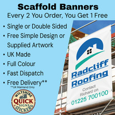 PVC Scaffolding Banner Pockets Heavy Duty Outdoor Construction Business Sign