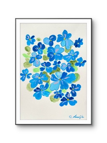 Original minimalist 8x10 blue - minimalist,