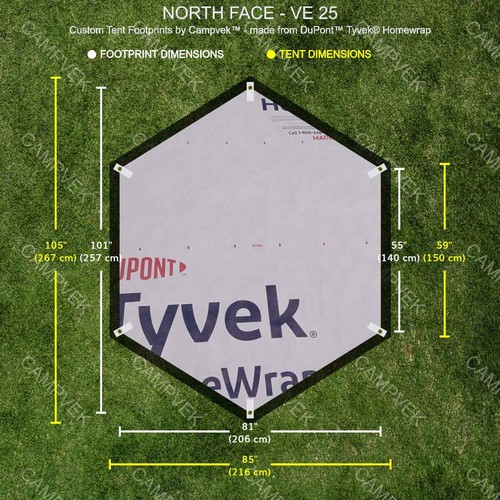 Tyvek footprint for the - tyvek,