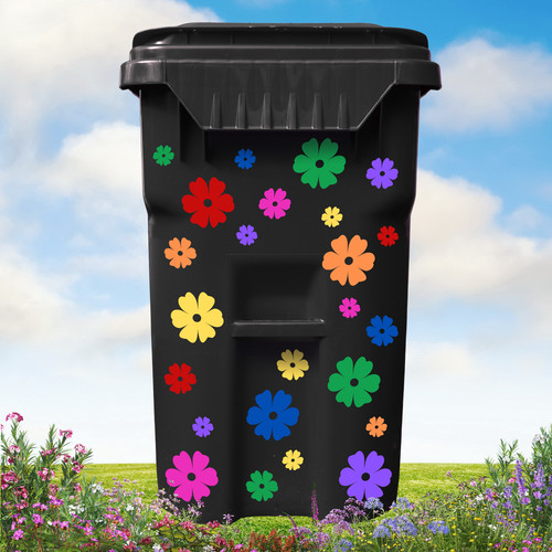 24x wheelie bin stickers - 24x,