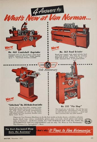 1952 print van norman auto - print,