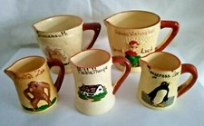 Jugs Miniature Manor Ware Vintage Creamers Memorabilia Ornamental Collectors x5