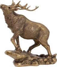 Stag Deer Ornament Home Decor Figurine Statue Antique Bronze Finish SALE PRICE
