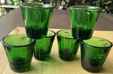 6 x Jägermeister Green Glass 25ml Shot Glasses *NEW*