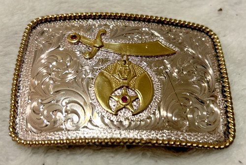 Vintage silver plate shriners - plate,