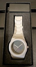 Synthetic Polymer Quartz Watch and Bracelet With Silicon Wafer Dial