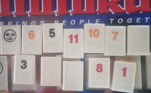 Rummikub number tiles - tiles,