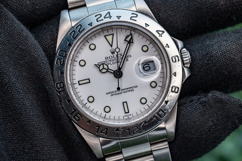 Rolex explorer 16570 silver - rolex,