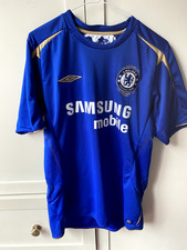 Chelsea Home Shirt | 2005-06 Centenary Gold Trim | Men's Medium | Good condition