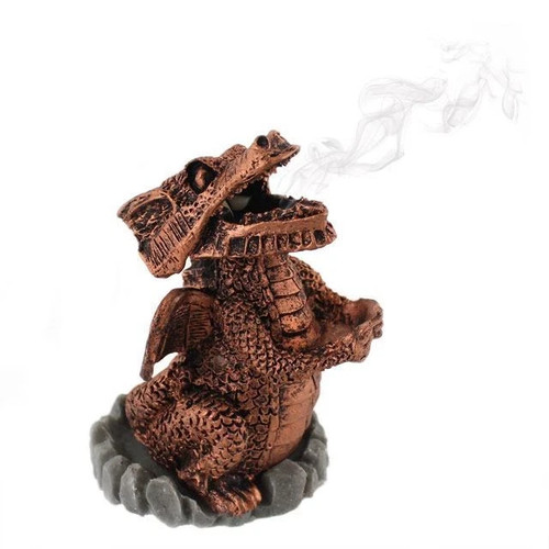 Smoking dragon incense burner - dragon,