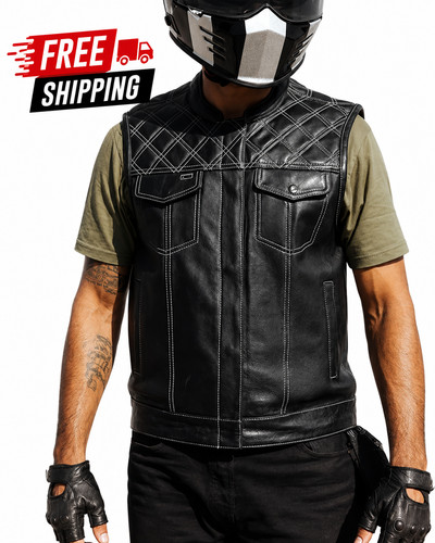 Men biker vest - vest, or