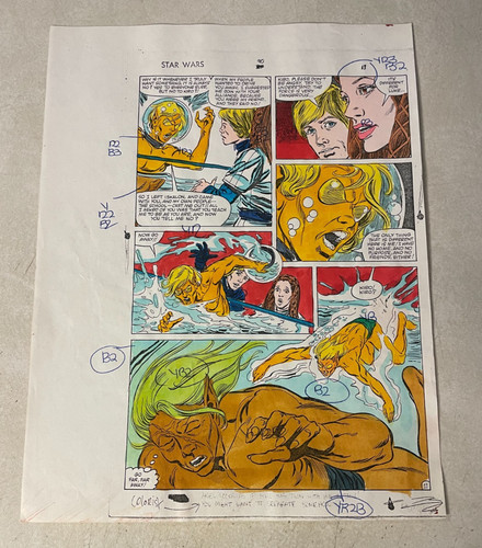 Star wars comic art - star,
