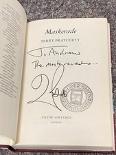 TERRY PRATCHETT:  MASKERADE: SIGNED UK FIRST EDITION HARDCOVER