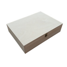 WOODEN LARGE UNPAINTED BOX FOR
