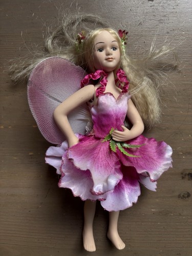 Flower fairy doll blonde - doll, pink