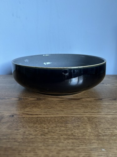 Denby jet black grey serving - denby,