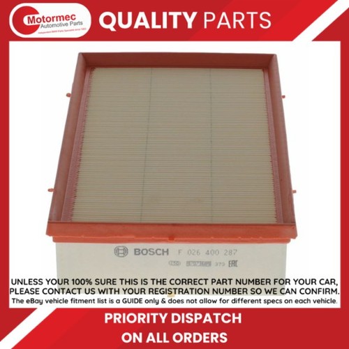 Bosch air filter fits - fits, vw