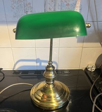 Vintage Brass Bankers Desk