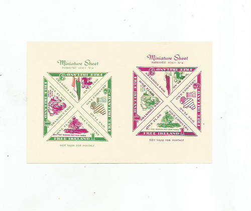 Irish patriotic minisheets - irish,