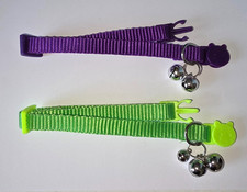 2 x CAT COLLARS WTH BELLS