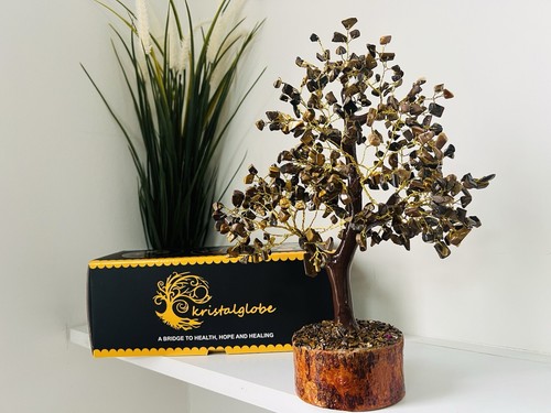 Tigers eye crystal tree - eye,