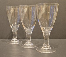 Lovely Set of Three Vintage Ikea RATTVIK Wine Glasses By Jon Eliason H: 18cm x 3