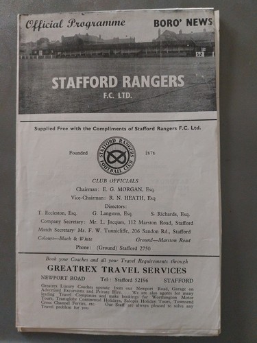 Stafford rangers ellesmere - stafford,