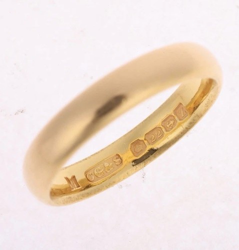 Antique 22ct gold wedding - gold,
