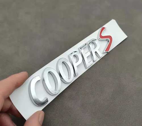Cooper silver chrome - s, letters