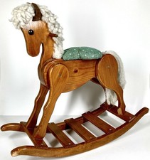 Vintage Wooden Rocking Horse
