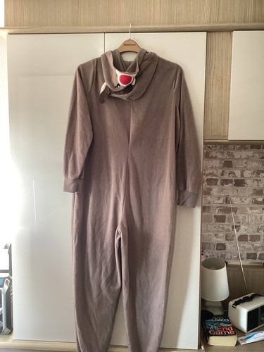 Adults reindeer 1onesie - 1onesie, brown