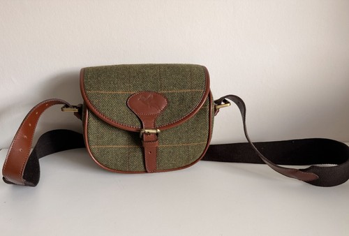 Tweed cartridge shooting bag - cartridge,