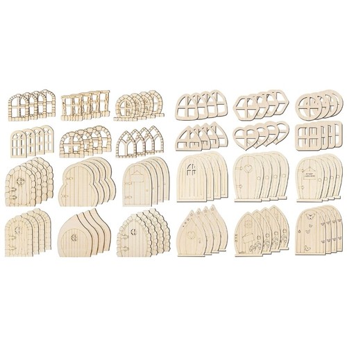 48pcs dollhouse unfinished - 48pcs,