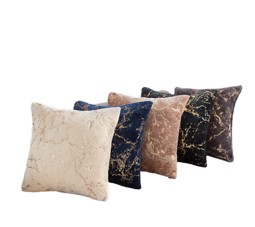 Marble gold foil velvet - gold,