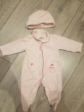 Junior J Jasper Conran Girls Pink 0-3 mths Sleep Suit
