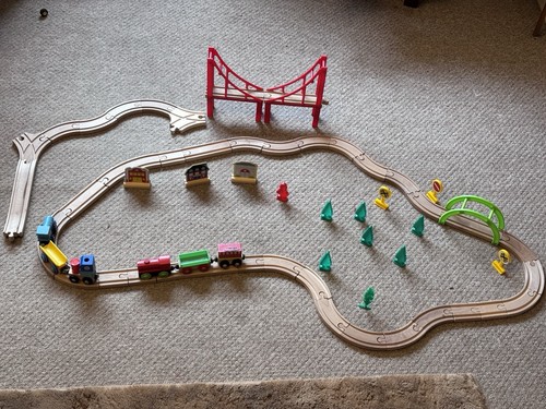 Wooden train track set - track, bundle