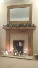 Solid Oak Fire Surround and Mantel