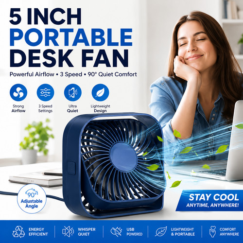 Inch portable desk fan - portable,