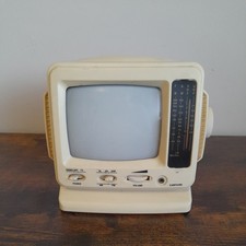 Vintage Spectra 5 Inch Black And White TV Radio