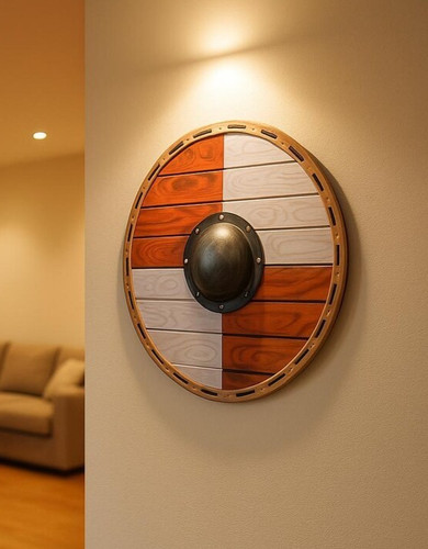 Viking shield wooden - viking, round