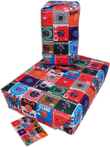 Vinyl records wrapping paper - records,