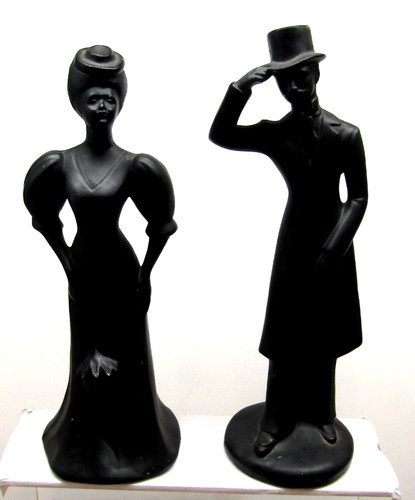 Pair vintage victorian lady - vintage,