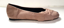 Next Ladies Suede Flat ballerina Bow Shoe Pale Pink UK4 EU 37 Rrp £38 LN07 AA 04