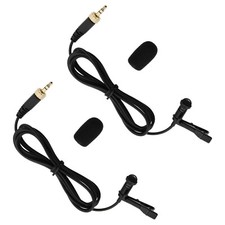 2pc 3.5mm Jack Tie Clip Lapel