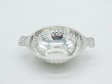 Sterling Silver Pierced Quaich Cup Christening Antique 1940 Birmingham