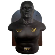 VIPER Wall Mounted Bob Dummy Half Body Boxing MMA Training Sparring Black