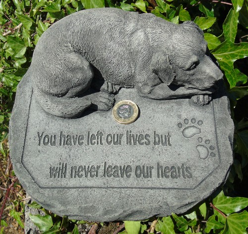Dog pet memorial stone - dog,